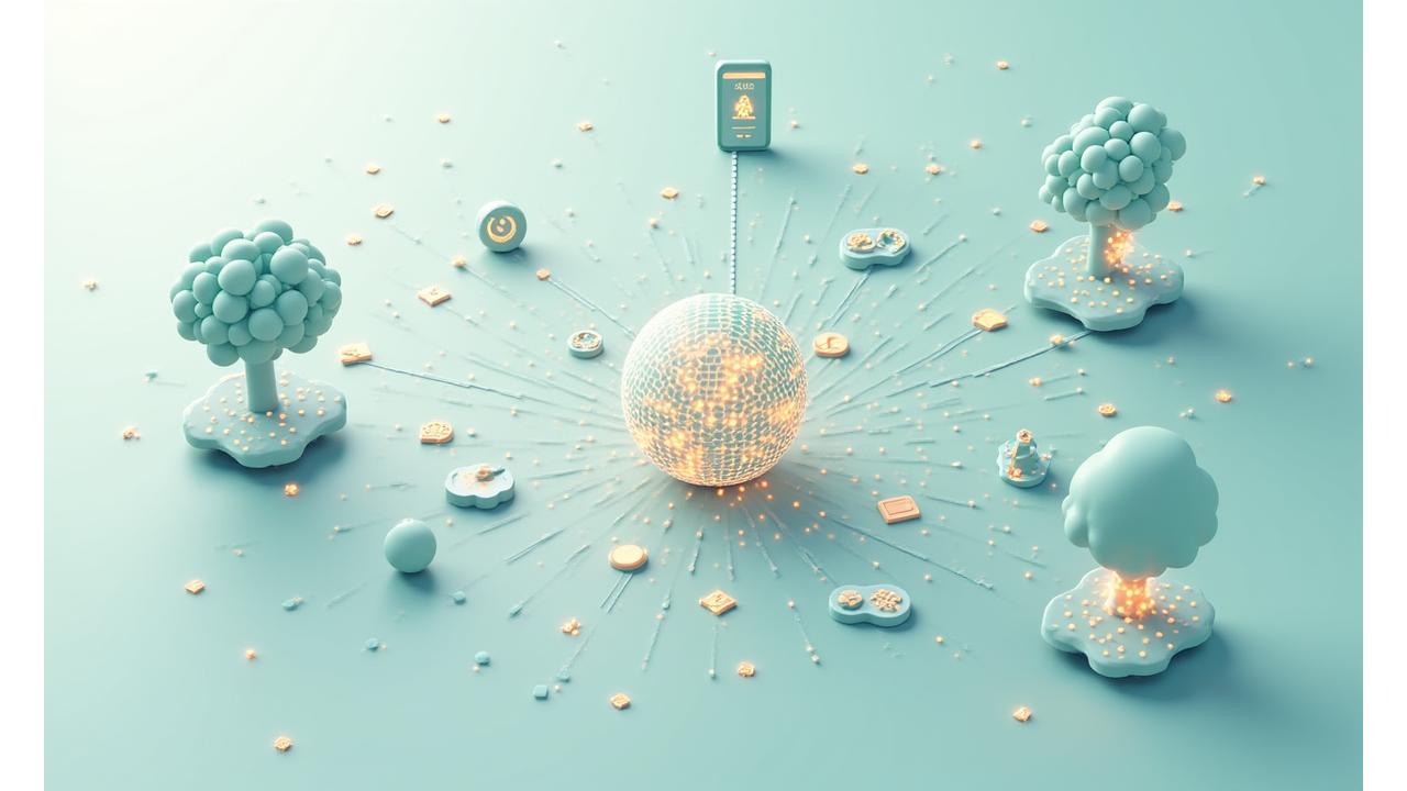 Infografica futuristica che mostra un diagramma di flusso del motore AI di Vitalegno che elabora i dati dell'utente, dai sensori indossabili alle preferenze, per generare raccomandazioni personalizzate di benessere. Colori primari e secondari del brand.